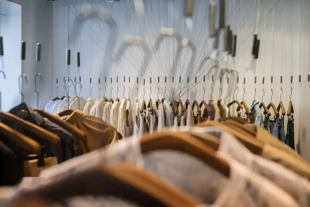 Wnętrze showroomu Garderoba Polska z minimalistycznym wystrojem