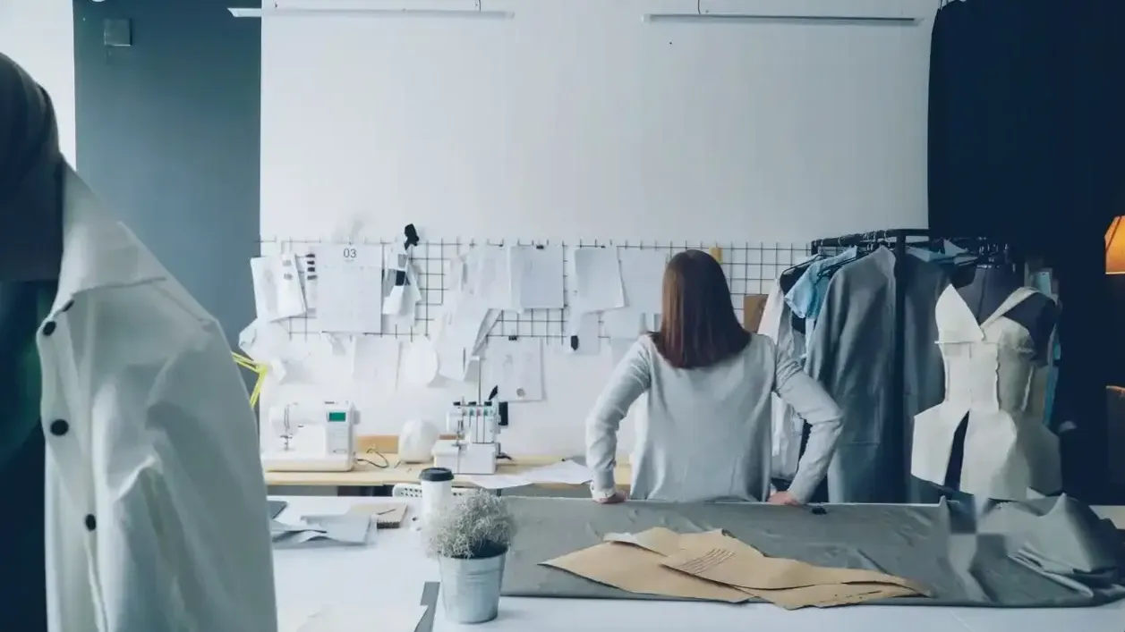 Minimalistyczna szafa z kilkoma ubraniami